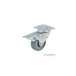 Fixman Braked Swivel Rubber Castor 50mm 50kg - Castor Rubber 50kg 50mm Braked -  castor rubber 50kg fixman 50mm braked swivel 413608