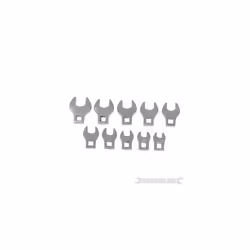 10- 19mm 10 Piece Crows Foot Spanner Set - 10pce Silverline 111508 - spanner set foot crows 10 10pce silverline 19mm 111508