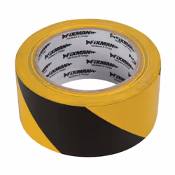 Fixman Hazard Tape 50mm x 33m Black/yellow - Hazard Tape 50mm 33m Blackyellow -  hazard tape fixman 50mm 33m blackyellow 1901 ...