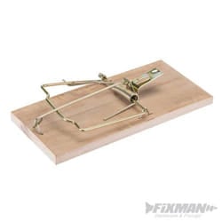 Fixman Hardwood Rat Trap 175mm -  rat trap large reusable rodent mouse extra heavy duty quality catching hardwood 175mm fixman pest new
