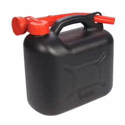 5 Litre Black Plastic Fuel Can - Silverline 5ltr 199991 - fuel plastic can silverline black 5ltr 199991