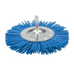 100mm Fine Nylon Filament Wheel -  filament wheel fine silverline 100mm 218021