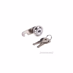 16mm Nickel Plated Cam Lock - Silverline 217776 - cam lock 16mm silverline 217776
