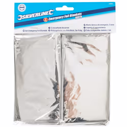 Silverline Emergency Blanket 1m x 2m - Foil Blankets 226306 First Aid - emergency blanket x silverline 2m foil blankets 2263 ...