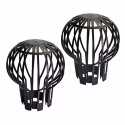 Pack Of 2 Downpipe Filter Guard - 2pk Silverline 225800 -  filter guard 2pk silverline downpipe 225800