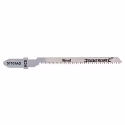 50mm Pack Of 5 Wood Jigsaw Blades - Silverline St101a0 5pk 228049 -  jigsaw blades silverline st101a0 wood 5pk 228049