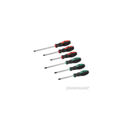 Silverline General Purpose Screwdriver Set 6pce 6pce -  6pce set general purpose screwdriver silverline 244458