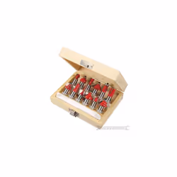 Silverline 12mm Tct Router Bit Set 12pce 12mm