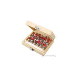 Silverline 12mm Tct Router Bit Set 12pce 12mm