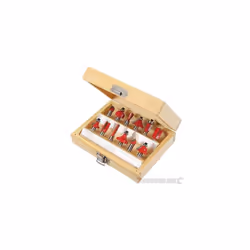 Silverline 8mm Tct Router Bit Set 12pce 8mm