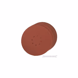 Silverline Hook & Loop Discs Punched 225mm 10pk 225mm 80 Grit - Sanding 272756 - discs punched hook loop 225mm grit silverli ...