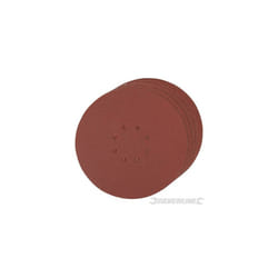 Silverline Hook & Loop Discs Punched 225mm 10pk 225mm 120 Grit - Sanding 273151 -  discs punched hook loop 225mm grit silverline 120 10pk sanding
