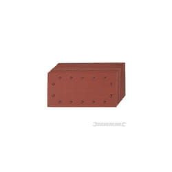 10pc Hook & Lop 1/2 Sheets - x Loop Punched 12 Silverline 10pce Grit Assorted -  x sheets hook loop punched 12 silverline 10pce grit assorted 538991