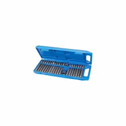 Silverline Hex, T20 - T55 & Spline Bit Set 40pce 40pce - Hex Torx 881641 - 40pce set spline hex bit silverline torx 881641 t ...