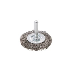 Silverline Power Drill 50mm Crimped Steel Wire Wheel Brush