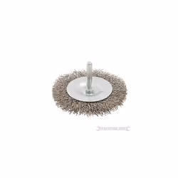 Silverline Power Drill 75mm Crimped Steel Wire Wheel Brush