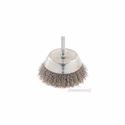 Silverline Power Drill 75mm Crimped Stainless Steel Wire Cup Brush