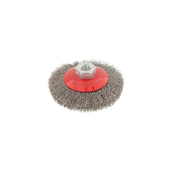 Silverline Angle Grinder 100mm Crimped Stainless Steel Wire Bevel Brush