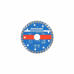 Silverline Marble Cutting Diamond Blade 110 x 20mm Castellated Continuous Rim -  marble cutting diamond blade 20mm x 110mm co ...