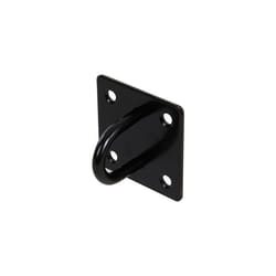 Fixman Chain Plate Staple 50mm x 50mm Black - 50mm Chain Black Plate Staple x -  50mm chain black plate staple x fixman steel eye cable rope boat