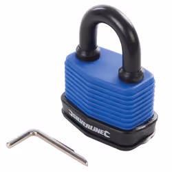 50mm Weatherproof Combination Padlock - 802531 Silverline 4 Digit - combination padlock weatherproof 802531 silverline 4 dig ...