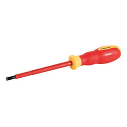 Silverline Vde Electrician's Slotted Screwdriver 1Â x 55Â x 125Â mm 460213 - -  vde screwdriver slotted silverline softgrip electricians x 460213 55