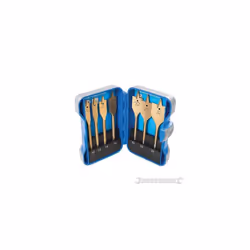 Silverline Titanium Coated Flat Bit Set 7 Pce 10 - 32mm - 279870 10 Diy Sets - flat bit silverline 279870 titanium coated se ...