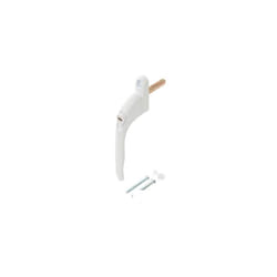 Aluminium Locking Window Handle - White