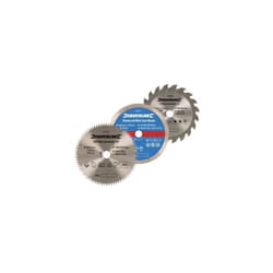 85x15mm 3pc Bore Silverline Mini Saw Blade Set - 85mm 15mm 3pce Dia 604320 Wood -  85mm saw blade mini 15mm bore set silverline 3pce dia 604320 wood