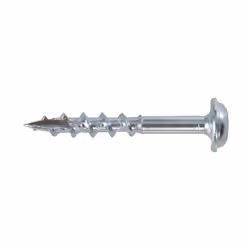 Zinc Pocket-Hole Screws Washer Head Coarse P/HC 8 x 1-1/4" 100pk