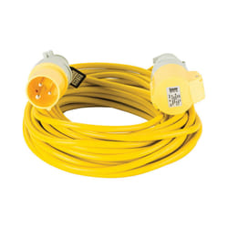 Extension Lead Yellow 1.5mm2 16A 14m 110V E85111