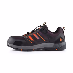 Scruffs Air Safety Trainer Black/Orange - Size 10 / 44
