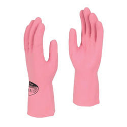 SHIELD Latex Rubber Household Gloves Medium Pink (Pair) - GR03/PinkMed