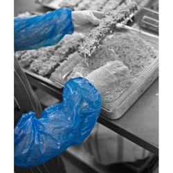 SHIELD Oversleeves Polythene One Size Blue (Pack 100) - DA01M