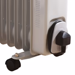 Daewoo Oil Filled Radiator 11-Fin 2500W For Large Rooms Portable With Thermostat