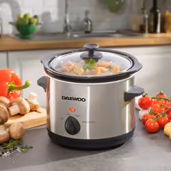 DAEWOO 1.5L STAINLESS STEEL SLOW COOKER