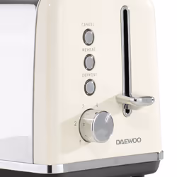 DAEWOO KENSINGTON 2 SLICE TOASTER CREAM