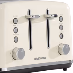 DAEWOO KENSINGTON 4 SLICE TOASTER CREAM