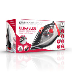 Daewoo SDA1590GE iron Dry & Steam iron Ceramic soleplate 2600 W Black, Grey, Red