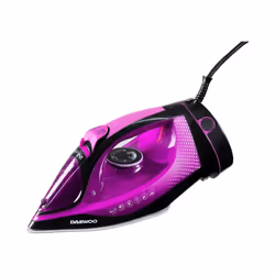Daewoo Free Glide Steam Cordless Iron 2200W Temperature Dial Self Clean Purple
