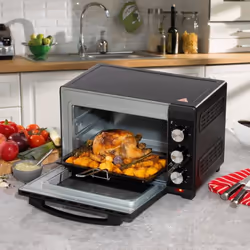 Daewoo 23L Electric Mini Oven 1300W Adjustable Temperature Control Space Saving 90Â°C - 230Â°C Timer 60min for Baking Grill T ...