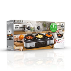 Daewoo SDA1334GE slow cooker 4.5 L 300 W Black, Stainless steel