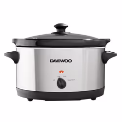 Daewoo SDA1788GE slow cooker 6.5 L 265 W Black, Stainless steel