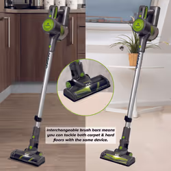 Daewoo Cyclone Handheld Cordless Vacuum Cleaner Stick Lightweight Carpet Hard Floor Pet Hair Vac Rechaergeable Battery Powered Hepa Filter Docking