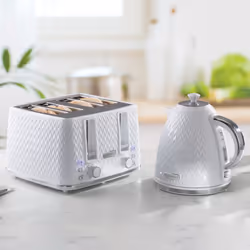 DAEWOO ARGYLE 4 SLICE TOASTER WHITE