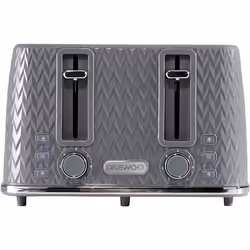 DAEWOO ARGYLE 4 SLICE TOASTER GREY