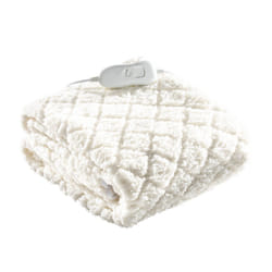Daewoo Heated Electric Blanket With Skirt Energy Efficient Fleece Single Double King Sizes - Single