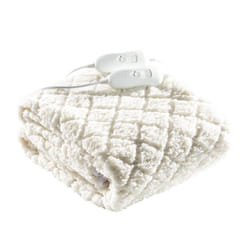 Daewoo Heated Electric Blanket With Skirt Energy Efficient Fleece Single Double King Sizes - King