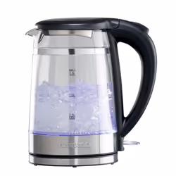 Daewoo Cool Touch Kettle Transparent Glass 3KW Fast Boil 1.5L Energy Efficient LED