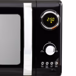 Daewoo Black 3-Pack Kensington Collection Matching 800W Microwave Kettle and Toaster Set 2-Slice Rapid Boil Pyramid